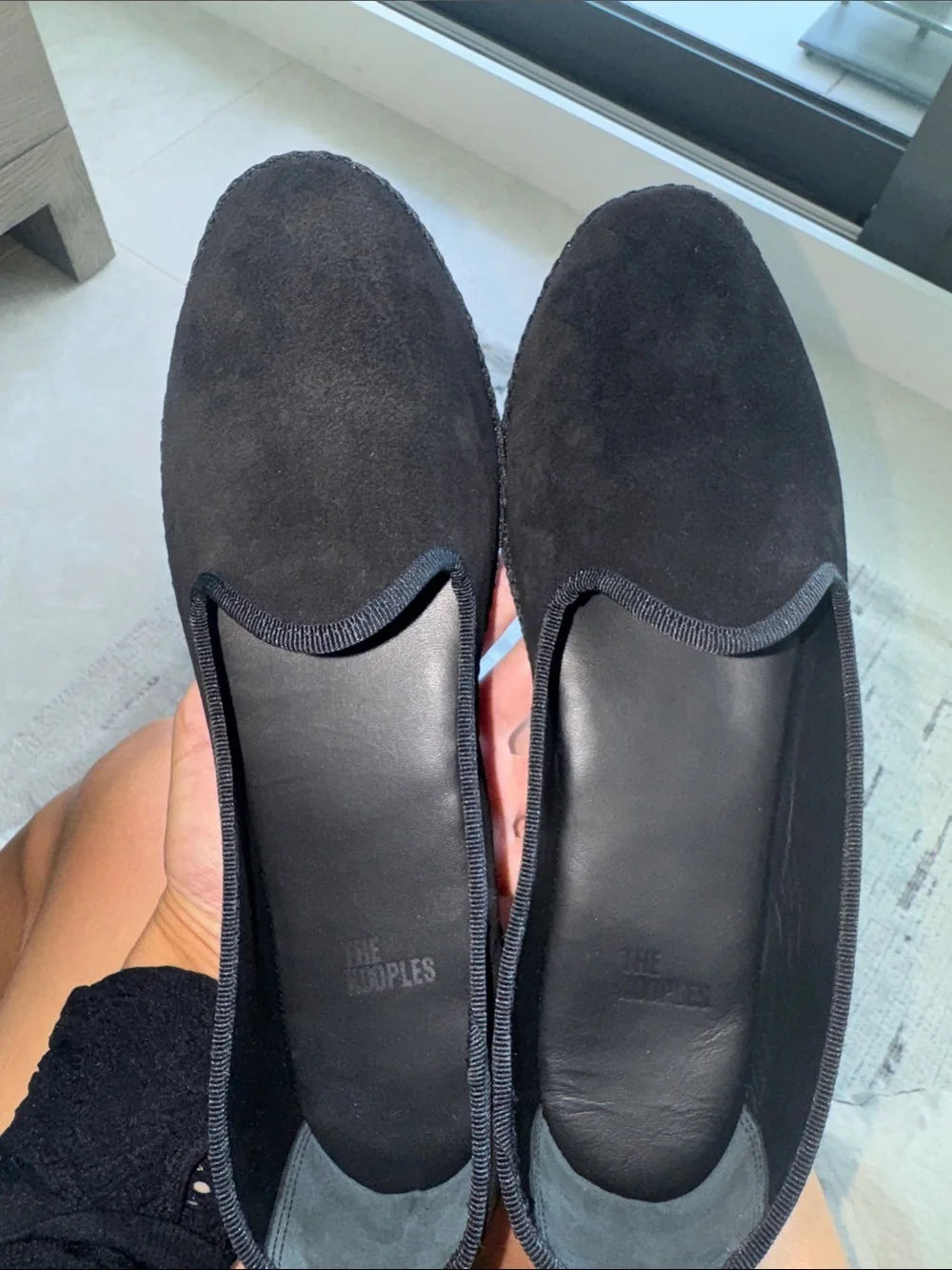 The Kooples Black Slip-On Loafers